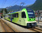 tpc / ASD - ABe 4/8  471 im Bhf. Aigle am 2024.08.11