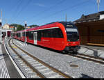 AB - Triebzug ABe 4/12  1002 bei der einfahrt im Bahnhof Herisau am 12.06.2022