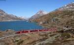 Rhb 3505 als R 1617 (St. Moritz-Tirano) bei Ospizio Bernina 29.10.14