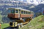 Nachschuss auf den Transport mit dem Be 4/4 22 den man am 14.5.24 von der Winteregg nach Lauterbrunnen transportiert.