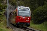 Ein Zug der Jurabahnen fährt am 22.09.2024 bei Bollement JU aus dem Tunnel Richtung Saignelégier JU.