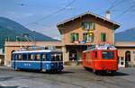 Der Bahnhof Bex der Bex-Villars-Bretaye-Bahn ist immer noch so vorhanden wie auf dem Foto. Nur leider sind nun neuere ETs eingesetzt. Rechts steht BDeh 2/4 Nr. 23.
Datum: 19.05.1986