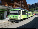 tpc / BVB - Zahnradtriebwagen Beh 4/8  92 vor dem Bhf. in Villars-sur-Ollon am 2024.08.11