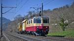 Re 421 393-0 unterwegs bei Umiken AG (CH) in Richtung Brugg AG (CH), aufgenommen am 25.03.2020.