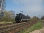 185 569-1 der RTS Rail Traction fhrt am 1.04.09 als Lz durch Hamburg-Moorburg Richtung Maschen.