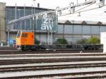 RTS Rail - Containertransport Steuerwagen Stmgmss-t  95 85 272 0 902-6 im Gterbahnhof von Winterthur am 11.10.2009