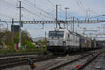 Siemens Vectron 475 455-1 von railCare durchfährt den Bahnhof Pratteln. Die Aufnahme stammt vom 29.04.2022.