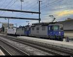 UTL - Loks 94 85 4 371-6 und 91 85 4 421 383-1 und 91 83 2 186 908-6 abgestellt im Bahnhof Frauenfeld .. Standort des Fotografen am Ende des Perron 2 