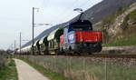 SBB: Güterzug mit der Eem 923 006-1 bei Ligerz am 31. März 2017.
Foto: Walter Ruetsch