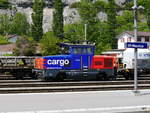 SBB - Rangierlok Eem 923 007-9 im Bahnhof von St.Maurice am 09.05.2017