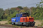 Eem 923 003-8 rangiert beim Bahnhof Möhlin.