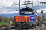 Eem 923 015-2 durchfährt den Bahnhof Möhlin. Die Aufnahme stammt vom 09.04.2019.