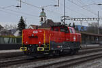 Aem 940 034-2 durchfährt den Bahnhof Rupperswil. Die Aufnahme stammt vom 07.01.2022.