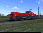 SBB - Lok 940 034-2 unterwegs bei Lyssach in Richtung Bern am 2025.01.13