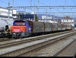 SBB - Rangierlok Eem  923 016--0 abgestellt im Bahnhof Zofingen am 18.04.2022