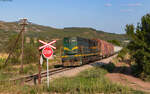 661 325 mit einem Schiebewandwagenzug gen Nis bei Crvena Reka 1.9.23