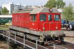 SK-JUSO 720 594-1 (angeschrieben als CSD T435 0594) am 12.April 2014 auf der Drehscheibe im Depot Bratislava Východ.