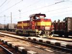 731 619-4 auf Bahnhof Poprad-Tatry am 3-8-2005.