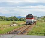 750 181-0 mit Regionalzug Os 6216 Fiľakovo/Fileck (13:01) – Lučenec/Lizenz – Zvolen os.