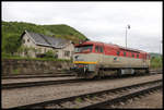 Bardotka 751075-1 rangiert hier am 14.5.2019 im Bahnhof Lubenik.