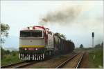 Als Brandbeobachtungszug fuhr am 2.6. 2012 die Diesellok T478.3109 (ZSSKC/Cargo Slovakia 753 109-8) von Vrtky nach Kremnica und retour, hier bei der Einfahrt in Horn Stubna.