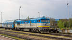 23. April 2019 in Michalovce: 752 021-6 mit einem modellbahngerechten Güterzug ;) 