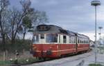 Am 2.5.2003 ist VT 850039 hier gerade aus Tatranska Lomnica im kleinen 
Abzweigbahnhof  Studeny Potok  angekommen.