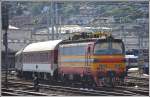 240 037-2 beim Verschub im Bahnhof Bratislava Hlavná Stanica.