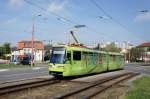 Slowakei / Straßenbahn Bratislava: Tatra K2S - Wagen 7103 ...aufgenommen im Mai 2015 an der Haltestelle  Molecova  in Bratislava.