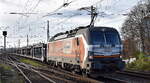 LOKORAIL, a.s., Bratislava [SK] mit der  383 219-3  [NVR-Nummer: 91 54 6383 219-3 SK-RAILL] und einem PKW-Transportzug (leer) am 26.11.24 Höhe Bahnhof Magdeburg Neustadt.