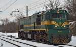 S 664-113 fhrt als Lokzug durch Maribor-Tabor Richtung Verschiebebahnhof Tezno. /25.2.2013