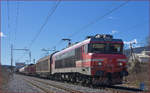 SŽ 363-002 zieht Güterzug durch Maribor-Tabor Richtung Norden. /27.2.2020