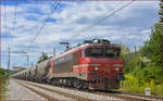 SŽ 363-001 zieht Kesselzug durch Maribor-Tabor Richtung Norden. /19.8.2020