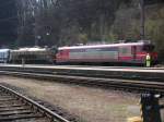 Eine 363 und eine 362 in Doppeltraktion bei der Ankunft mit dem Intercity Croatia in Spielfeld/Stra am 31.3.2008