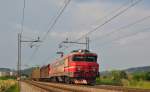 S 363-017 zieht Gterzug durch Maribor-Tabor Richtung Verschiebebahnhof Tezno.