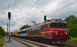 S 363-026 zieht LkW-Zug durch Maribor-Tabor Richtung Norden. /20.7.2012