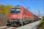 SŽ 541-106 zieht Güterzug durch Maribor-Tabor Richtung Koper Hafen. /3.11.2020