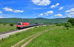 541 018 mit einem Güterzug am 11.05.2024 bei Crnotice.