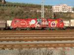 Na also! Smtliche Sonderloks der Slowenischen Eisenbahnen in natura gesehen! Die letzte der vier war 541 101-6  Coca Cola , die bis vor kurzem als (wenig fotogene) Swarovski-Lok im Einsatz war und