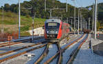 312 009 SŽ als Regionalbahn Maribor/Marienburg – Spielfeld-Strass, fährt im Grenzbahnhof Šentilj an; 19.09.2019 