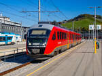 Maribor. Am 05.10.2024, steht der Desiro 312-129 der Slowenischen Staatsbahn abgestellt im Bahnhof Maribor.