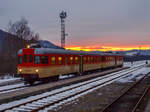 Nach dem ersten Ausflug nach Kroatien am Zugpaar 7811 / 7810 ging es für den slowenischen Triebwagen 814 041 am späten Nachmittag des 05.01.2015.