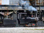 Die wohl kleinste unter Dampflokomotiven im Eisenbahnmuseum Ljubljana ist die Gonobitz 3.