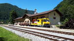 Ruta (bis 1918 St. Lorenzen), besetzter Bahnhof 25 km von Maribor entfernt [2017-07-19]