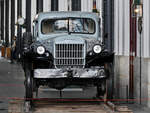 Dieser Dodge WM300 Power Wagon wurde in den Jahren 1957/1958 in Frankreich bei Desquenne et Giral zu einem Eisenbahnfahrzeug umfunktioniert.