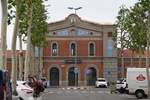TALAVERA DE LA REINA (Kastilien-La Mancha/Provinz Toledo), 17.04.2019, Blick auf das Bahnhofsgebäude