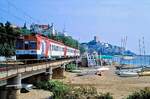 Renfe 446 113, St.Pol de Mar, 27540, 04.09.1991.
