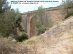 Direkt oberhalb des  berhmten  Strandes von SArenal befindet sich dieser Viadukt der ehemaligen Strecke nach Santany. Foto Juni 2007