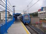 Triebzug 207 nach San Sebastian (Donostia) am 29.09.2005 in Amorebieta, ca. 2 Kilometer hinter dieser Station verzweigen sich die Strecken nach Bermeo und San Sebastian.