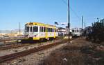 Im Februar 1996 verlässt der Triebwagen 2309 die Station Abrevadero in Richtung Cartagena.